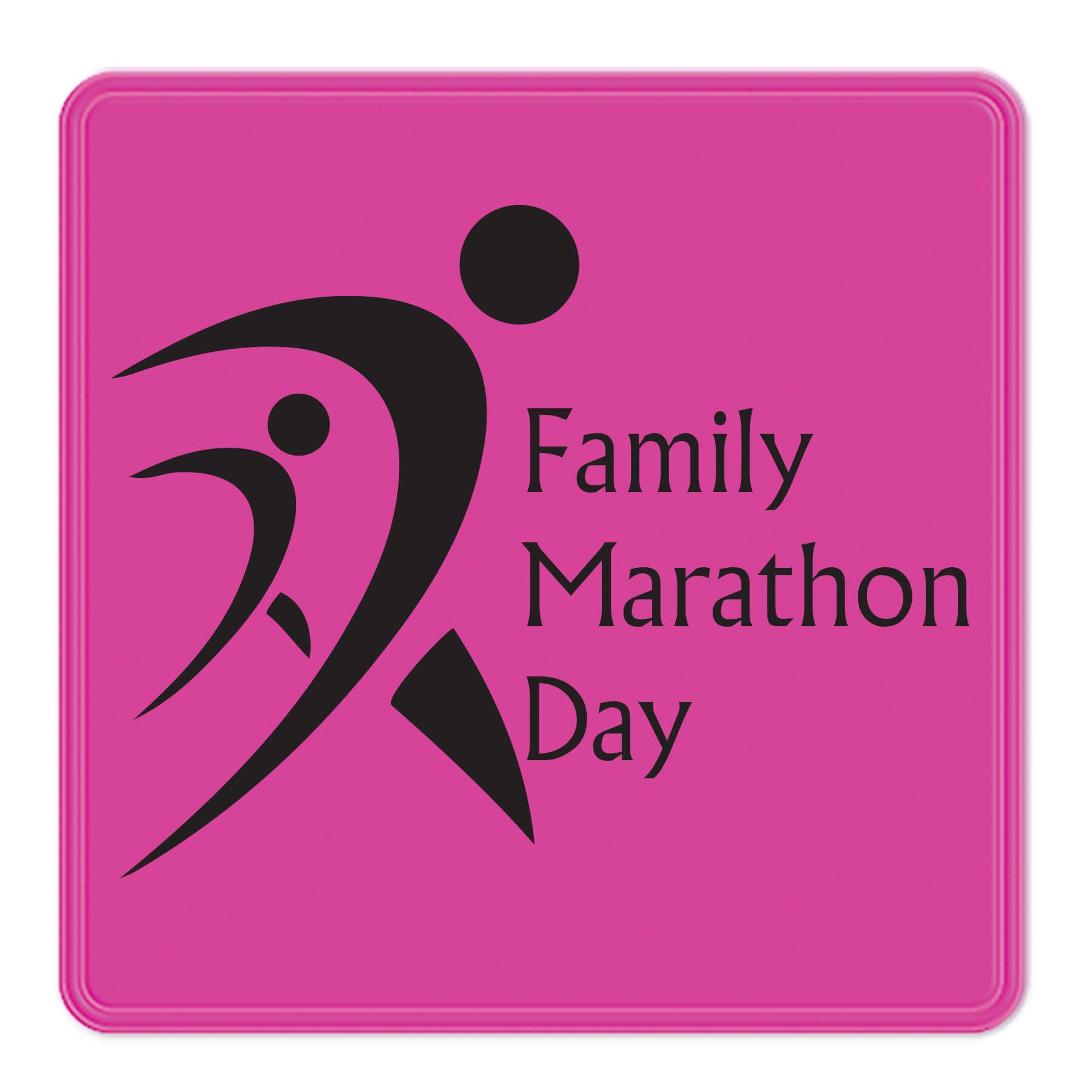 Fluorescent Pink Imprinted